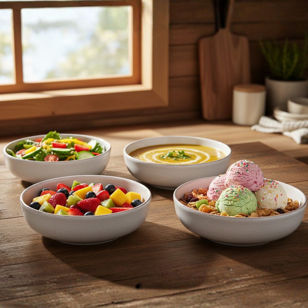 Pack 4 Bowls Positano Cream