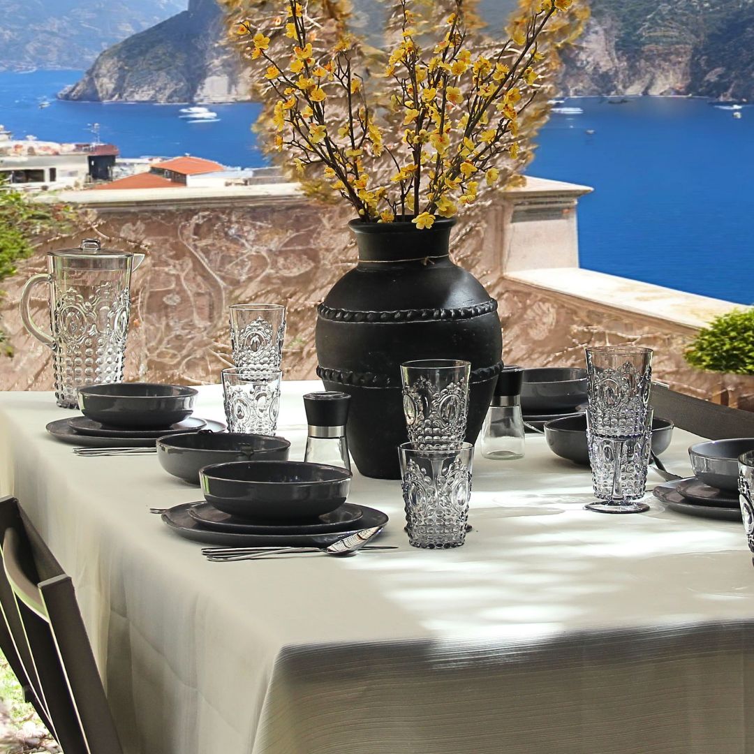 Pack 6 Platos Playos Positano Grey