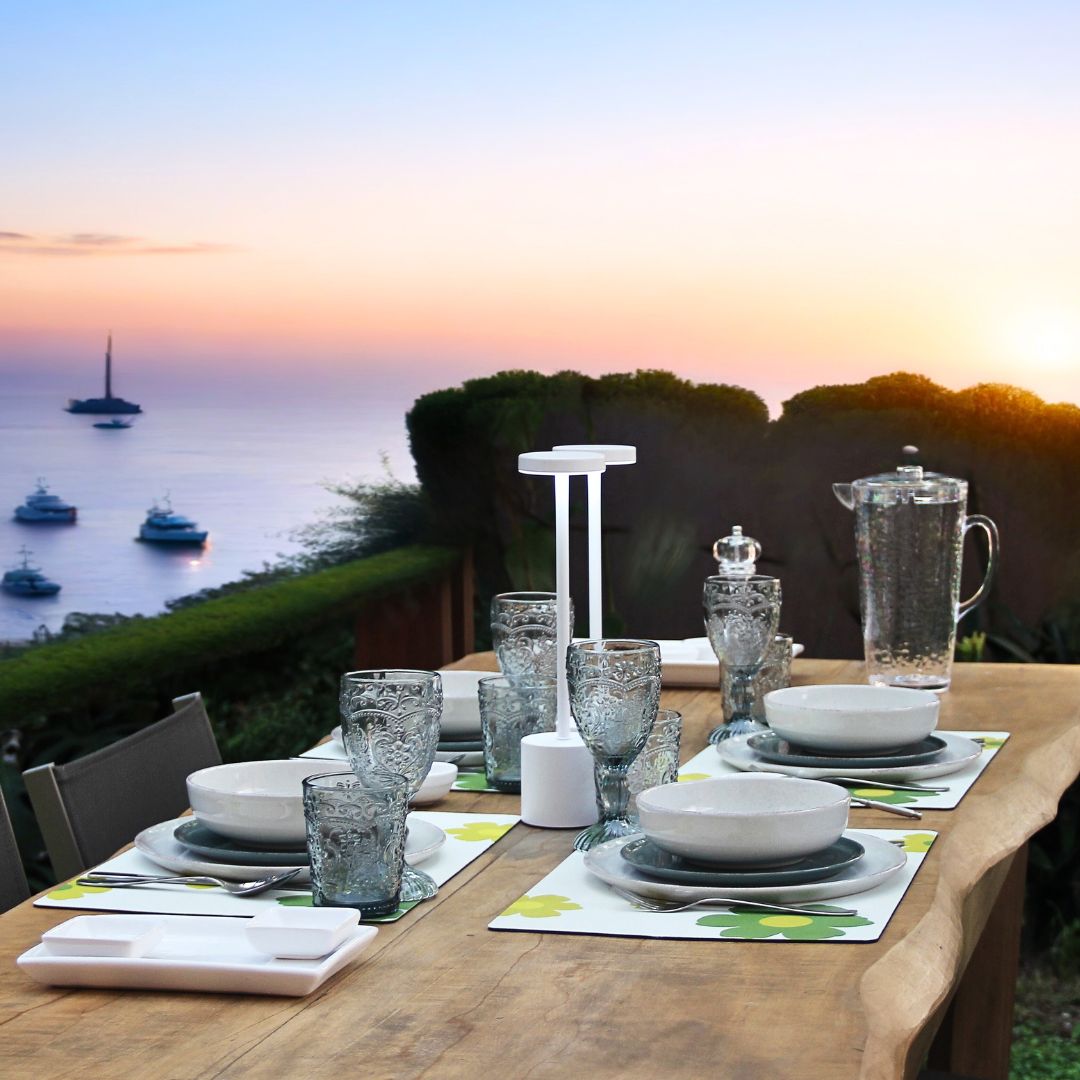 Pack 6 Platos Postre Positano Green