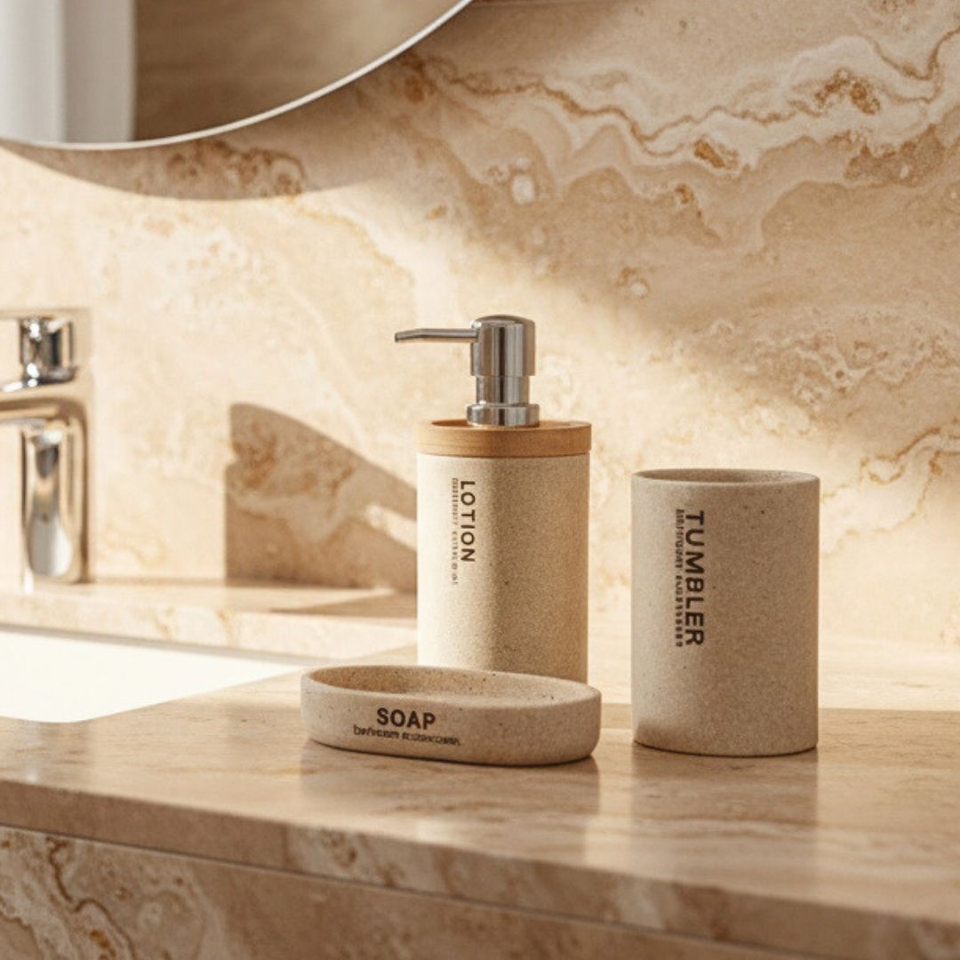 Set de Baño Mira Bamboo x 3 Piezas