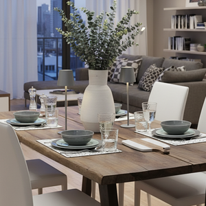 Pack 6 Platos Playos Melamina Gris