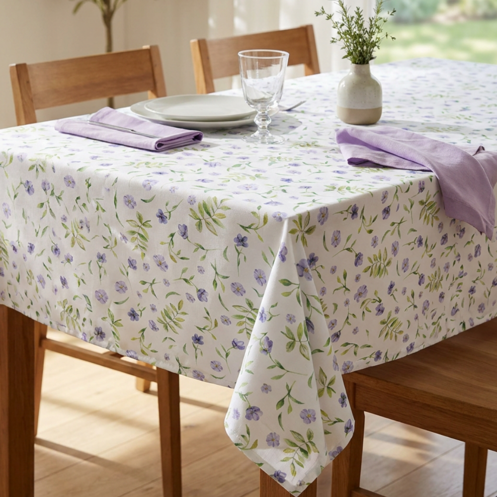 Mantel Violetas Silvestres 1,52 x 2,40 mts