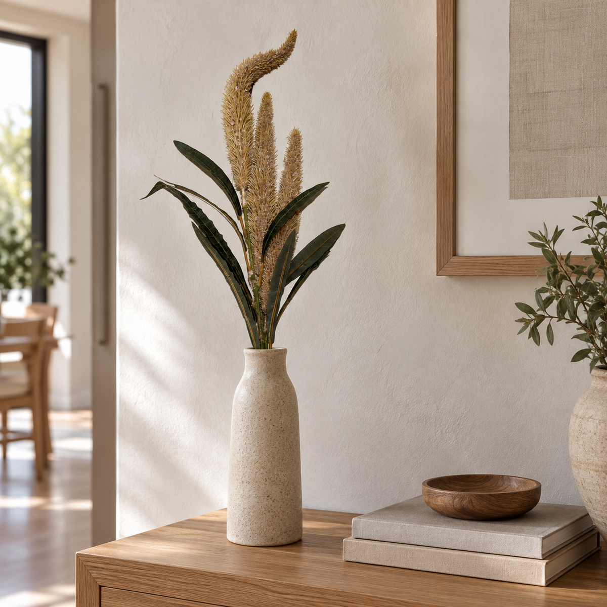 Foxtail Plume Beige 63 cm