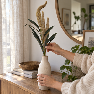 Foxtail Plume Beige 63 cm