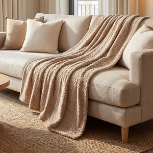 Manta Cozy Beige 160 x 210 cm