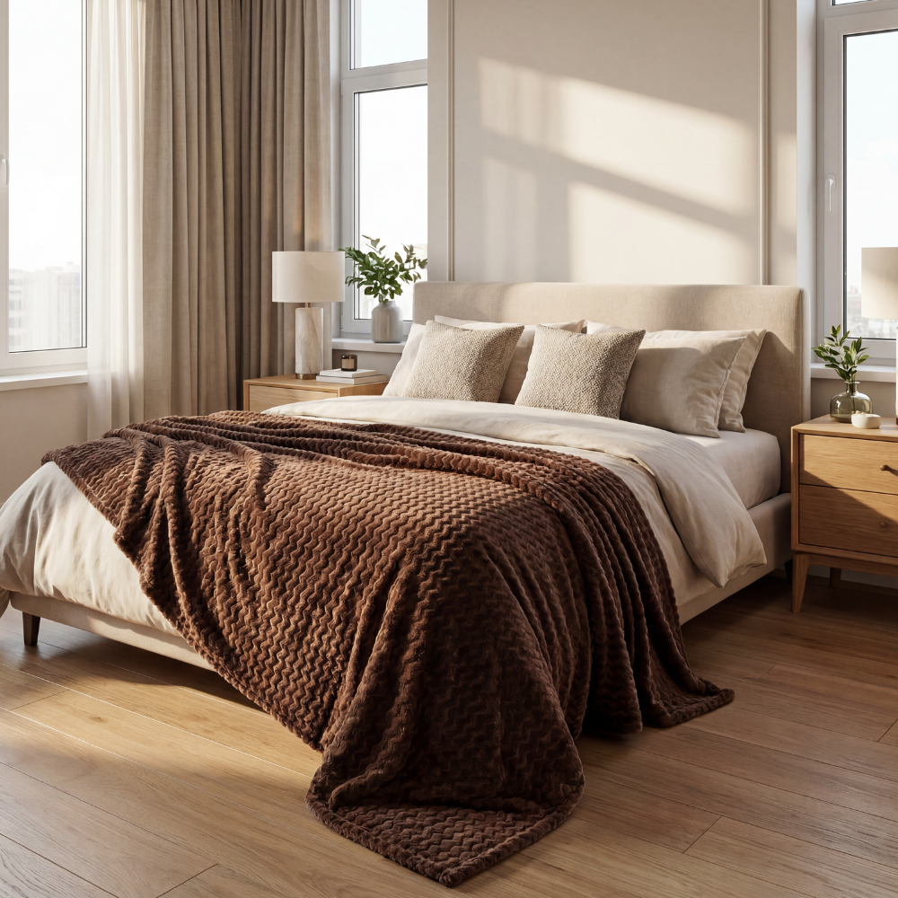 Manta Cozy Chocolate 160 x 210 cm
