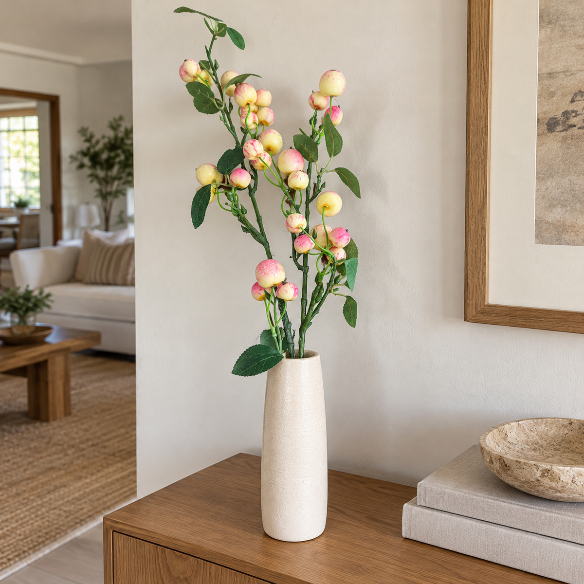 Pomegranate Peach Branch 85 cm