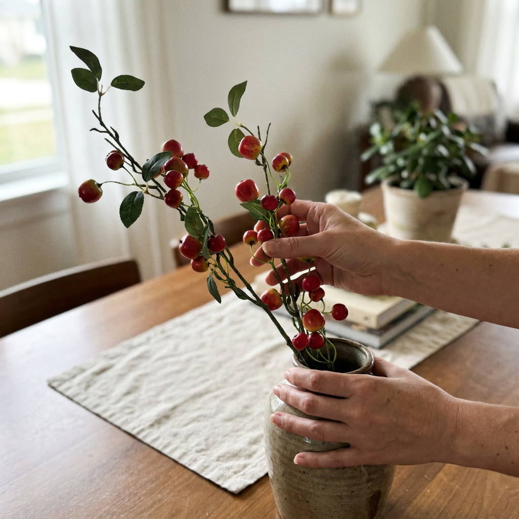 Pomegranate Red Branch 85 cm