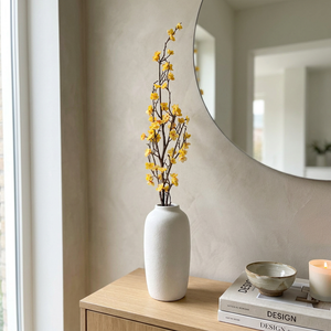Yellow Cherry Blossom Stem 85 cm