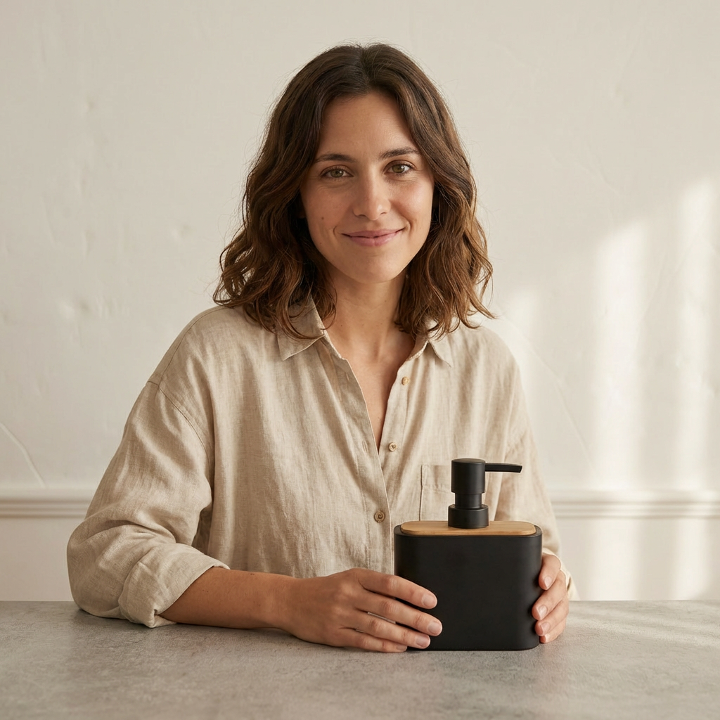 Dispenser de Jabón Halo Negro