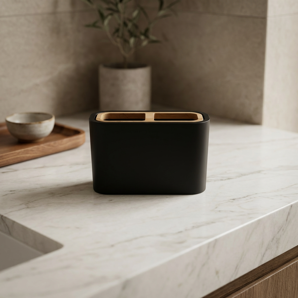 Porta Cepillos Halo Negro