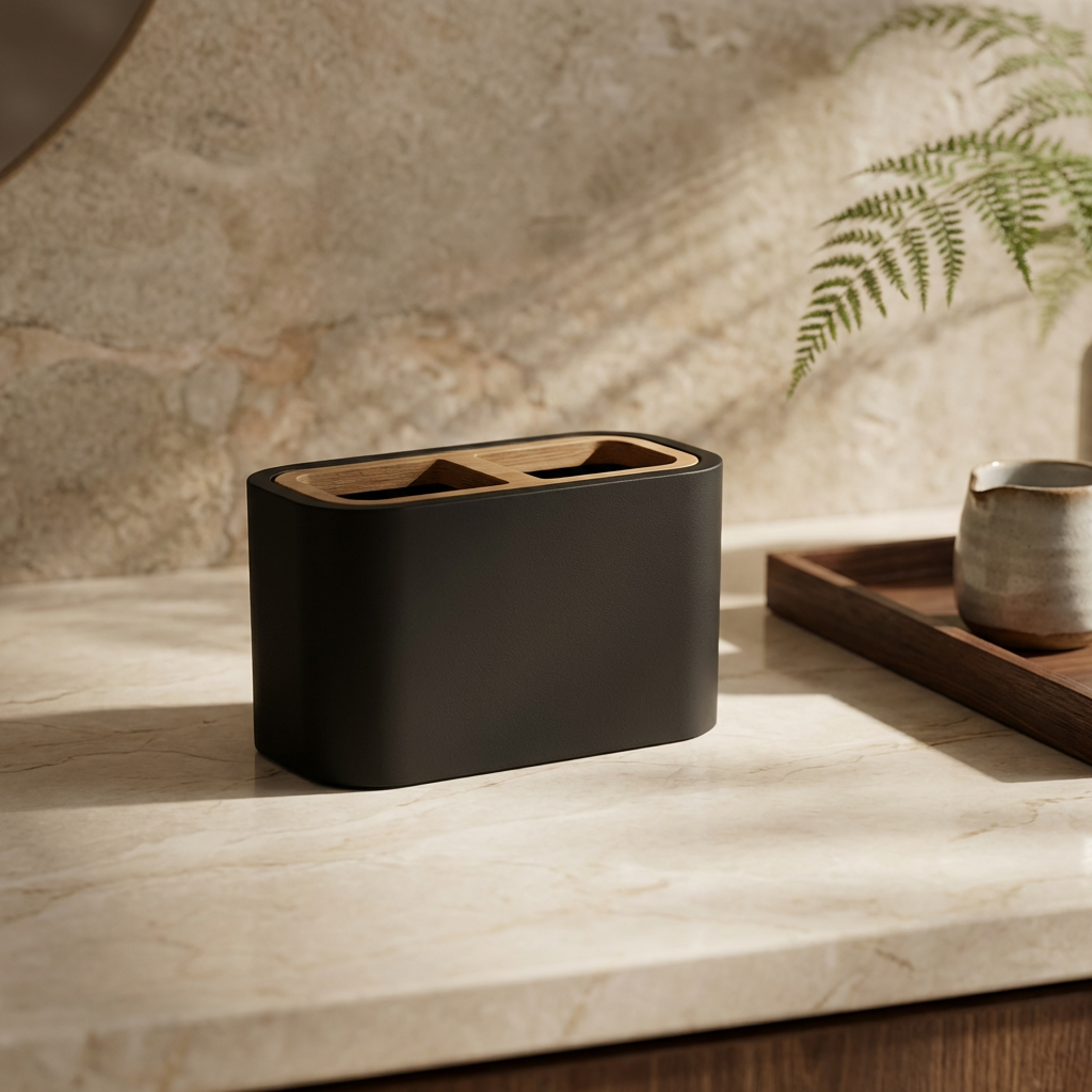 Porta Cepillos Halo Negro