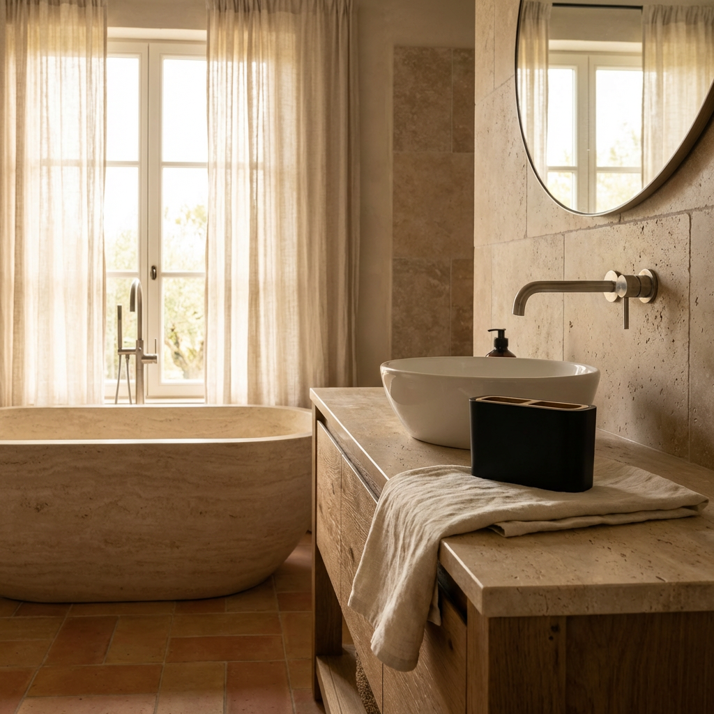 Porta Cepillos Halo Negro