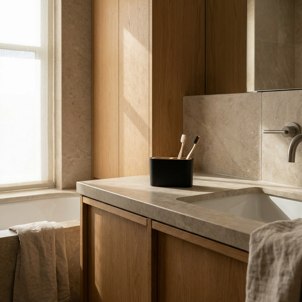 Porta Cepillos Halo Negro