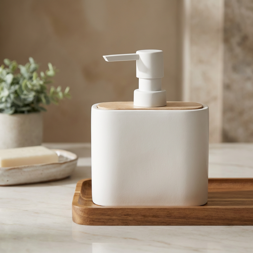 Dispenser de Jabón Blanco Halo