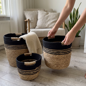 Set x3 Canastos Coast Negro