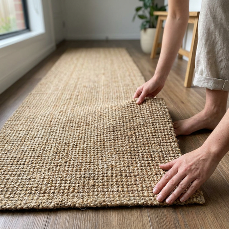 Alfombra de Yute Bucle 80 x 250 cm