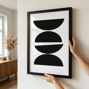 Cuadro Negro Arc 50×70 cm