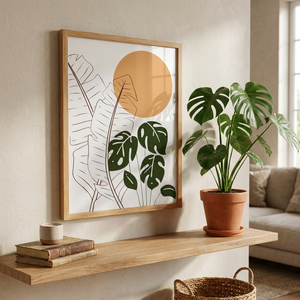 Cuadro Monstera Sun 30×40 cm