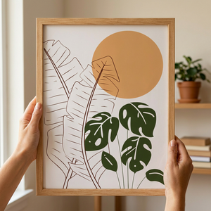 Cuadro Monstera Sun 30×40 cm