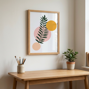 Cuadro Palm Geo 30×40 cm