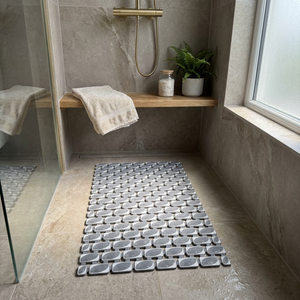 Alfombra Antideslizante Shell Gris Oscuro (40×70 cm)