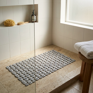Alfombra Antideslizante Pop Gris Oscuro (68×37 cm)