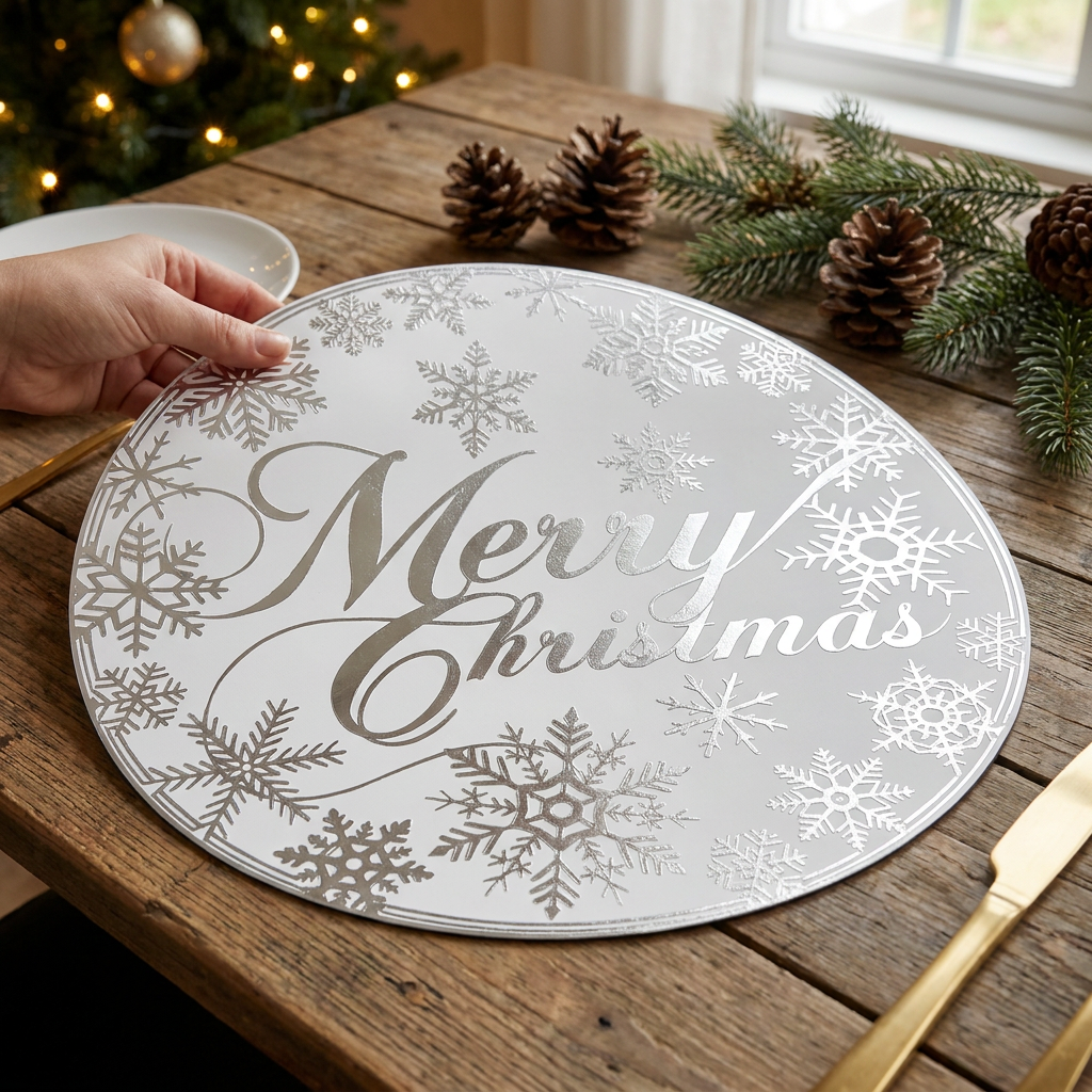 Individual Merry Christmas Silver