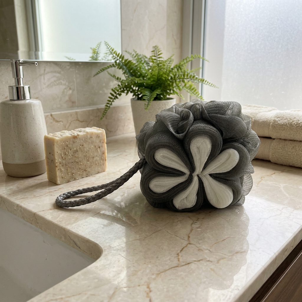 Esponja Flower Gris