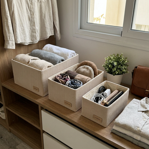 Set x3 Organizadores Chelsea Crema