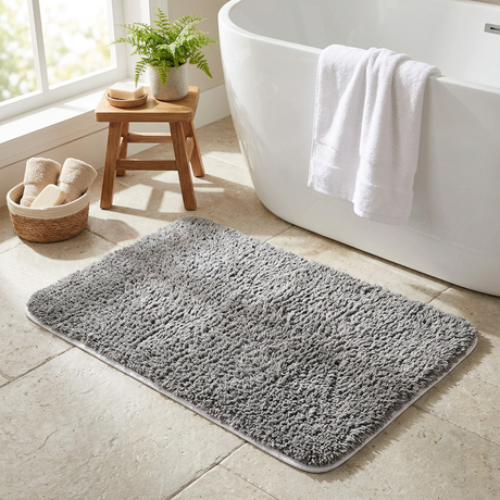 Alfombra de Baño Cloud Gris 50x80 cm