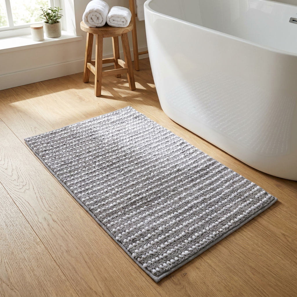 Alfombra de Baño Dot Gris
