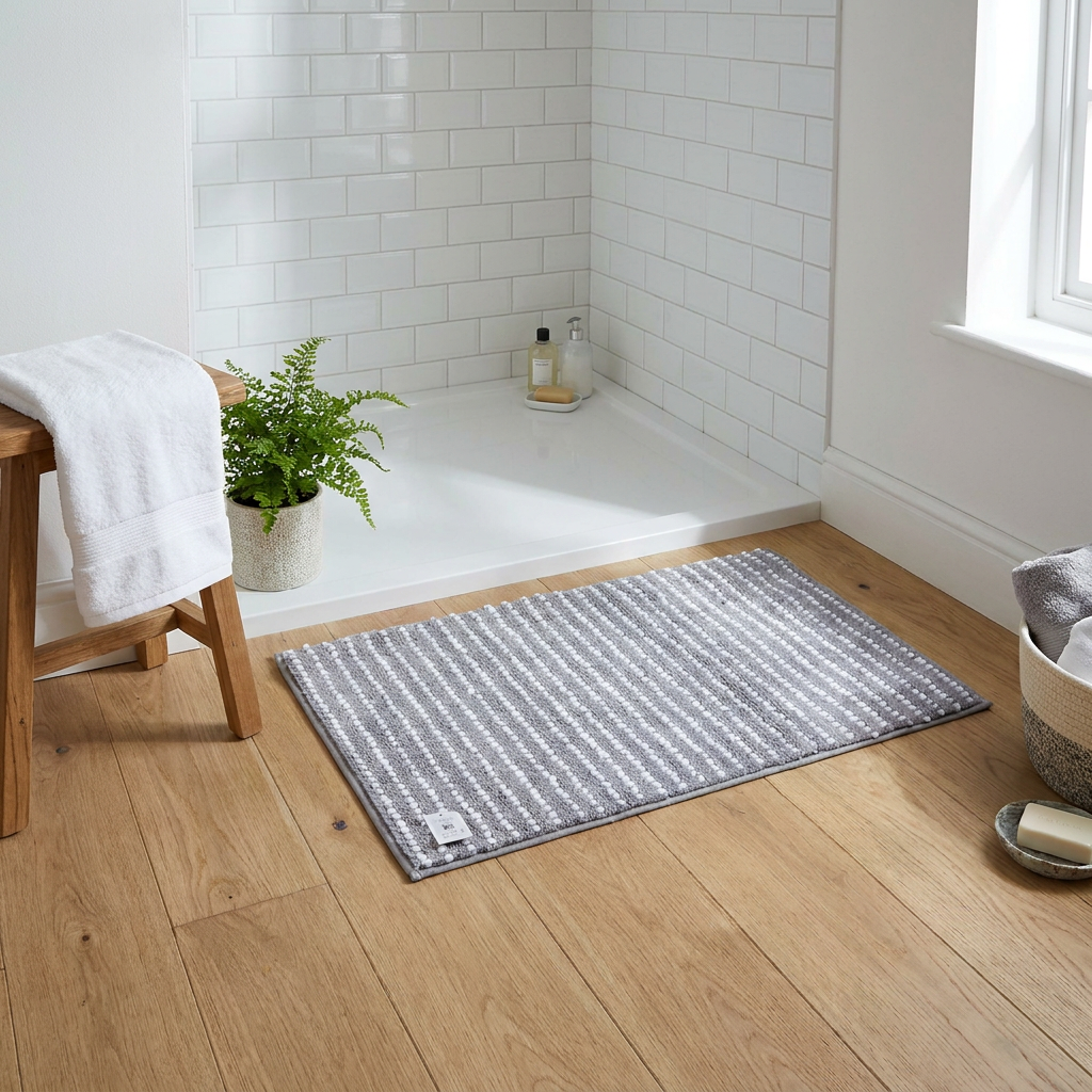 Alfombra de Baño Dot Gris