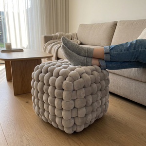 Banqueta Marshmallow Gris Chico
