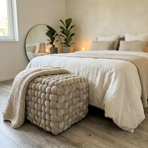 Banqueta Marshmallow Gris Grande