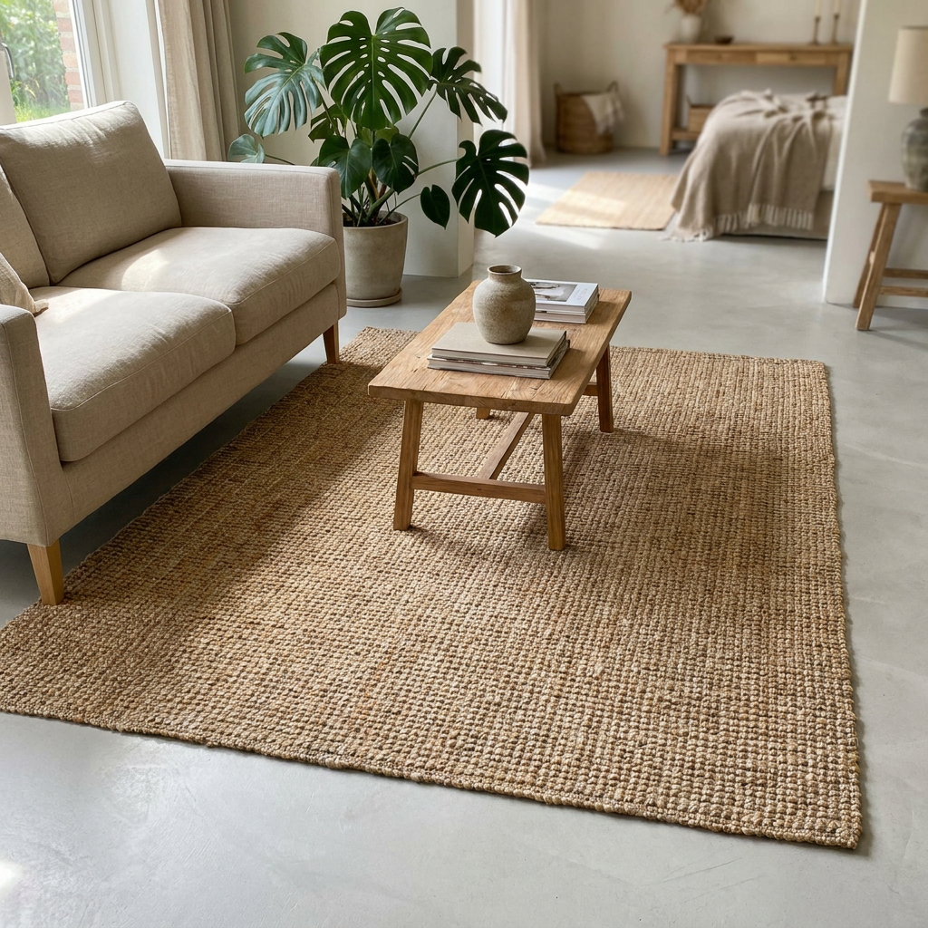 Alfombra de Yute Bucle 120 x 180 cm