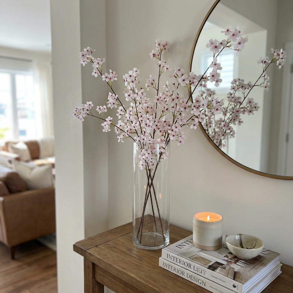 Cherry Blossom Bouquet Stem 110 cm