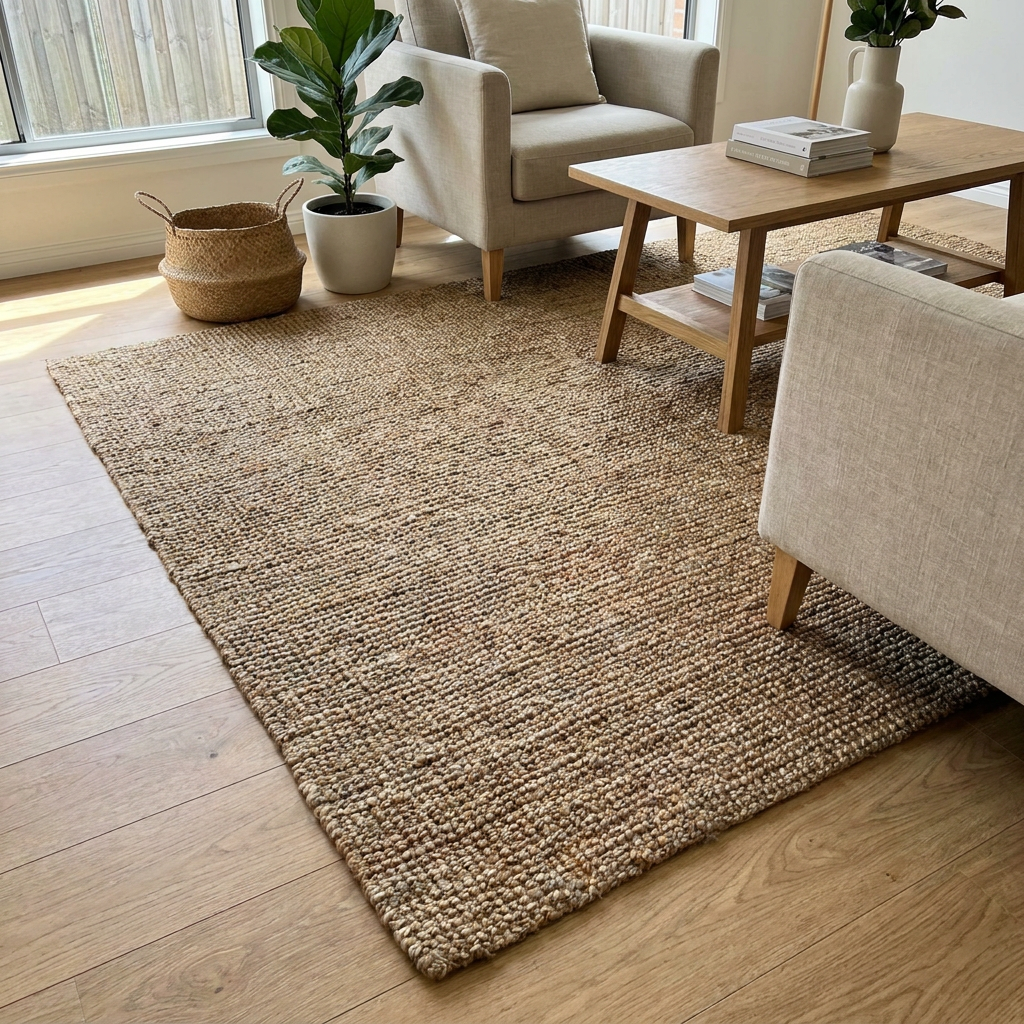 Alfombra de Yute Bucle 250 x 250 cm