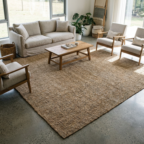 Alfombra de Yute Bucle 290 x 290 cm