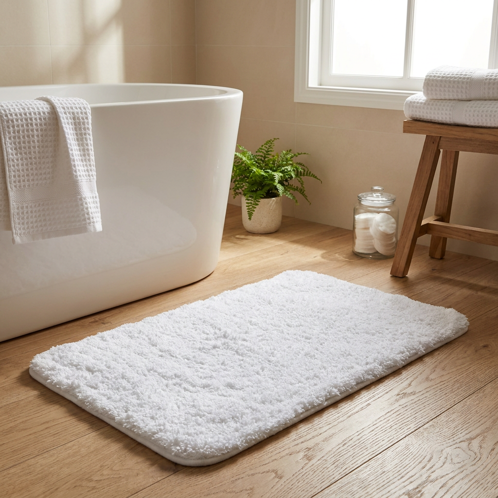 Alfombra de Baño Cloud Blanca 50x80 cm