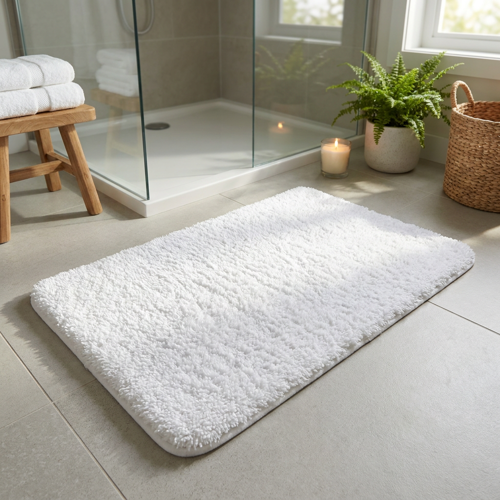 Alfombra de Baño Cloud Blanca 50x80 cm