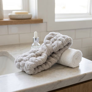 Vincha Spa Bow Gris