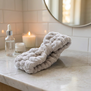 Vincha Spa Bow Gris