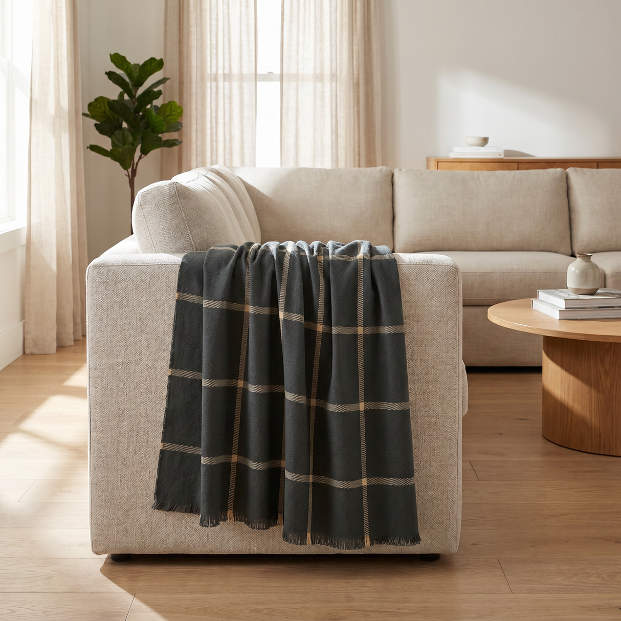Manta Windsor Black 140x210 cm