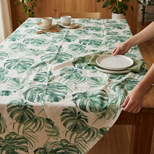 Mantel Monstera Tropical 1,52 x 2,40 mts