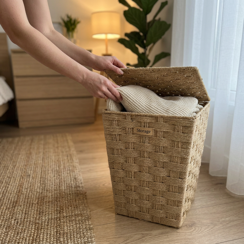 Cesto Storage Weave Natural Mediano