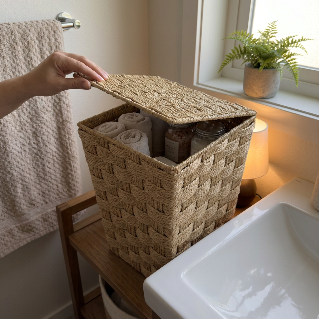 Cesto Storage Weave Natural Chico