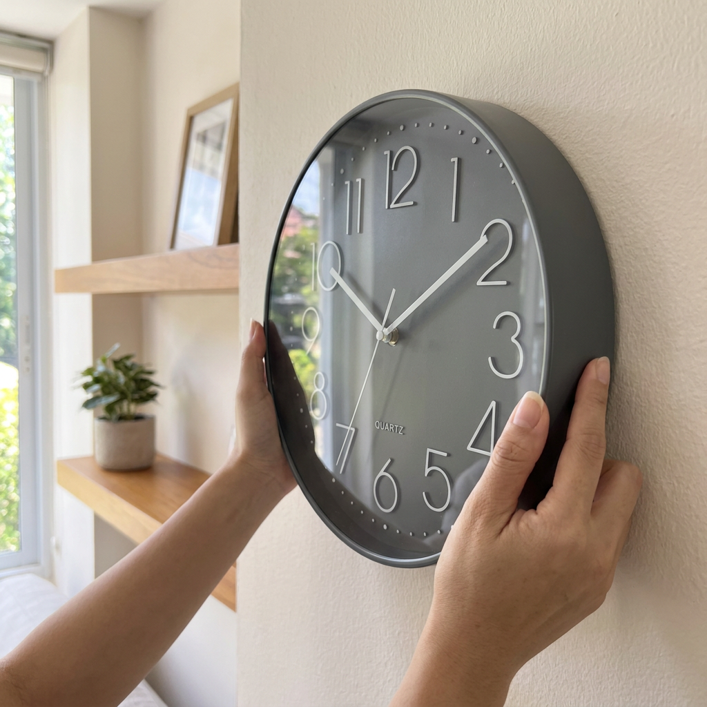 Reloj Studio Gris 30 cm