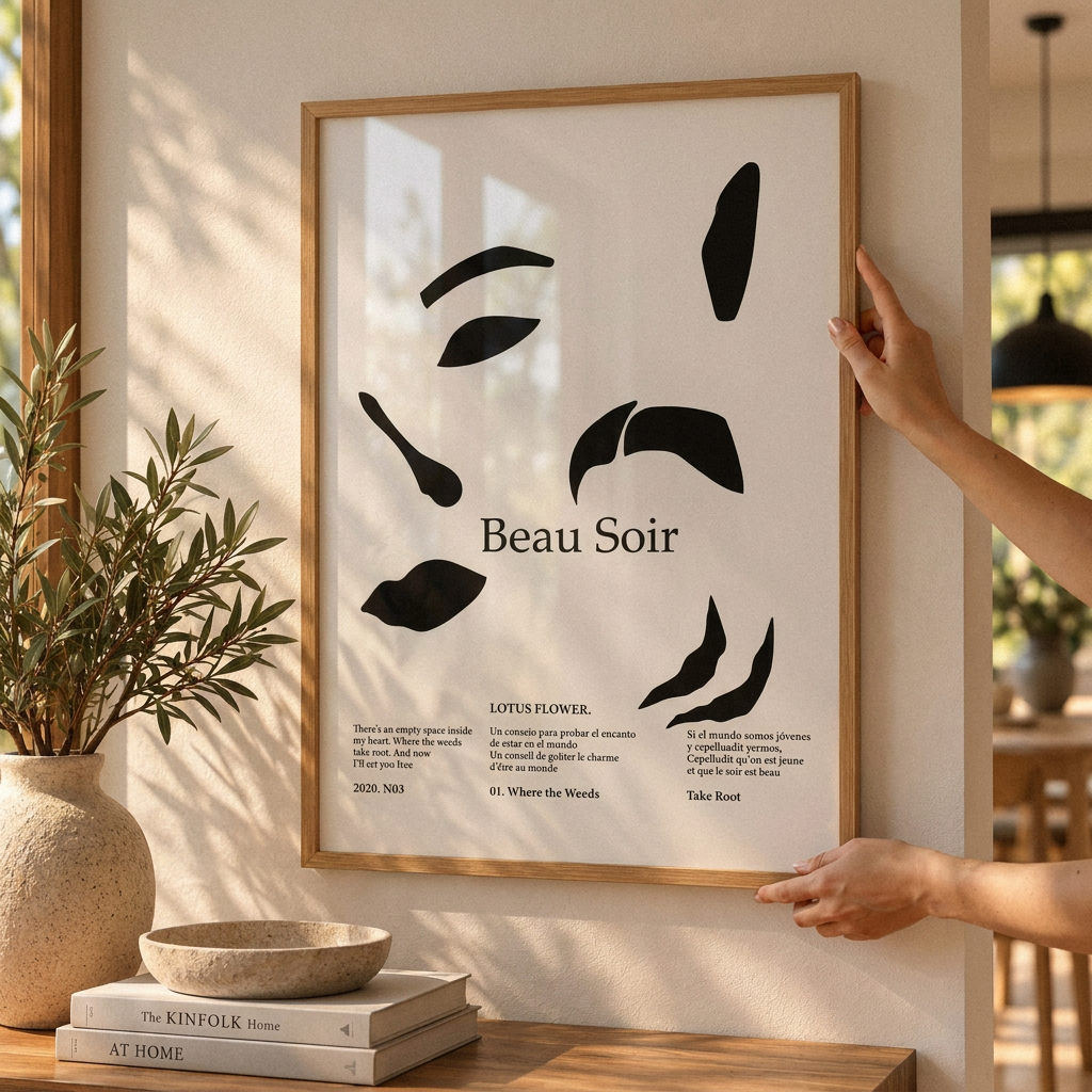 Cuadro Beau Soir 50 x 70 cm