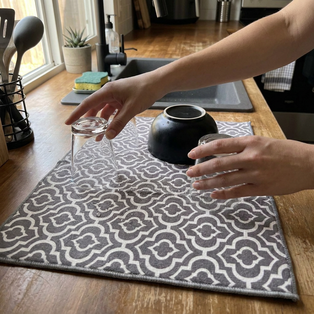Mat Secaplatos Moroccan Gris